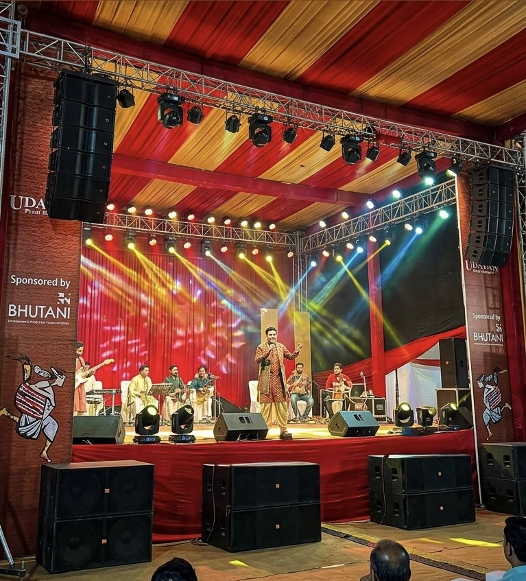 Ramleela Stage Live Sound Setup